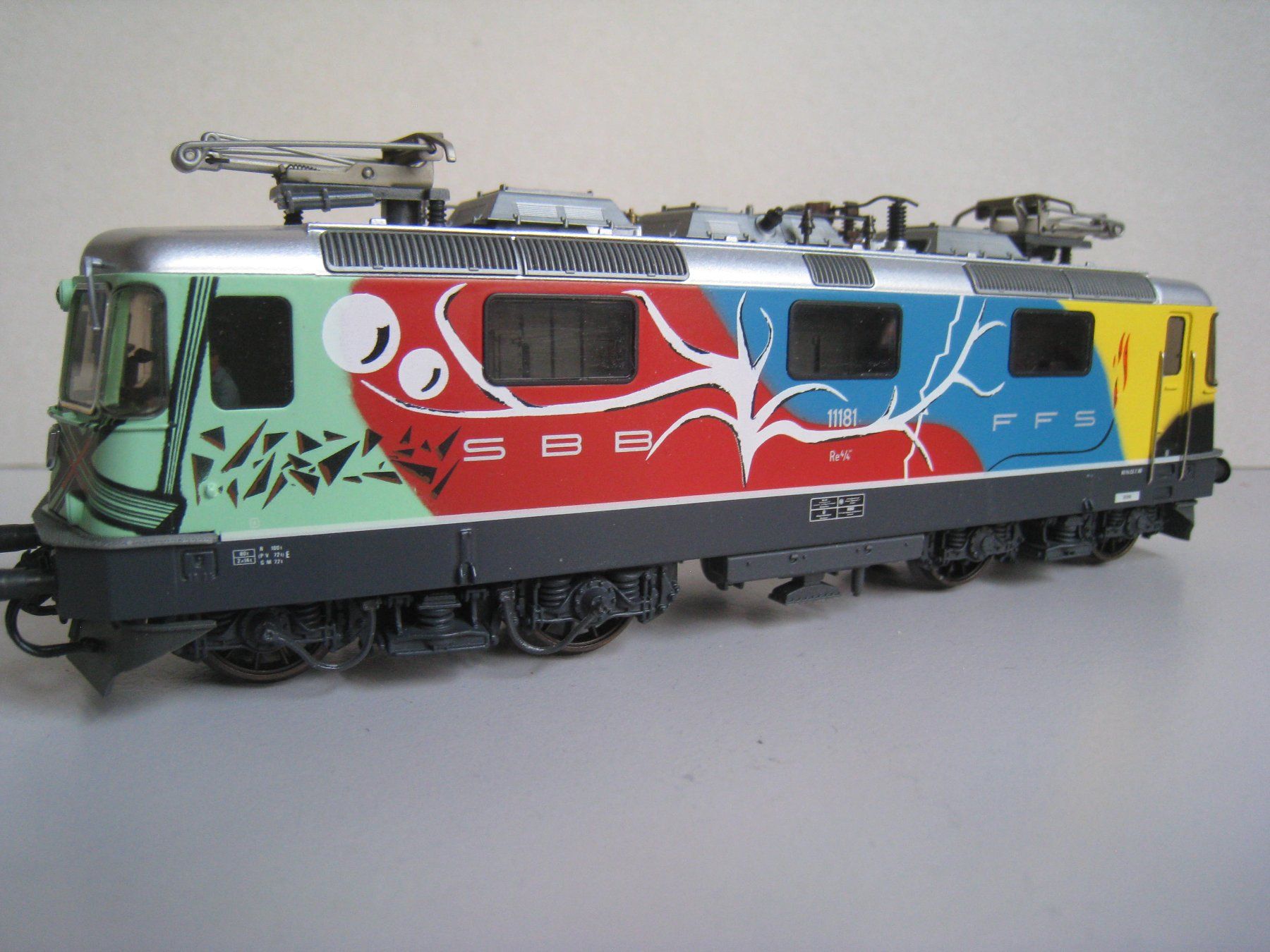 Hag Modellini di ferrovie: Hag, SBB Re 4/4 II 1118, " Bourret "Analog,  269 – Usato da Buchs ZH venduto da swiss-train 3