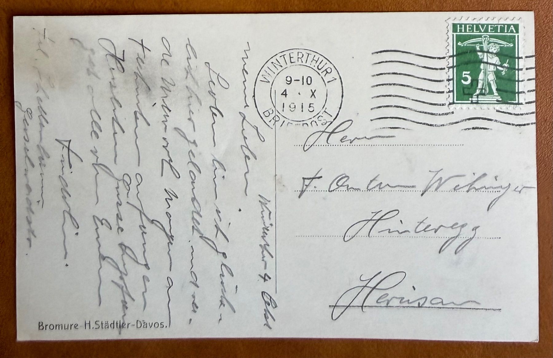 Cartoline postali: Eiger, Mönch & Jungfrau 1915 – Usato da Lutry venduto da Ediego 1