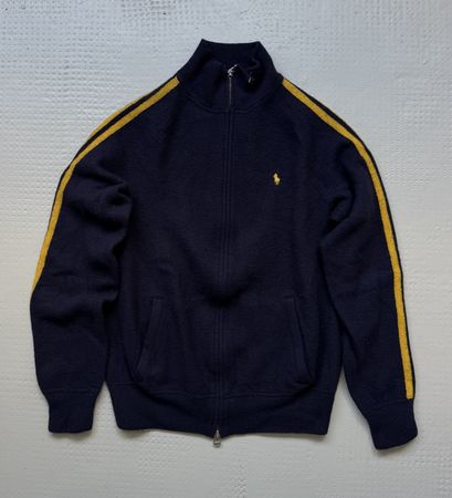 Polo Ralph Lauren 100% Lammwolle Sweatjacke Navy 