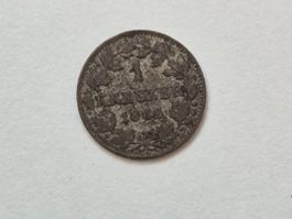 🇩🇪  Hesse-Darmstadt 1 Kreuzer, 1862 - Silver