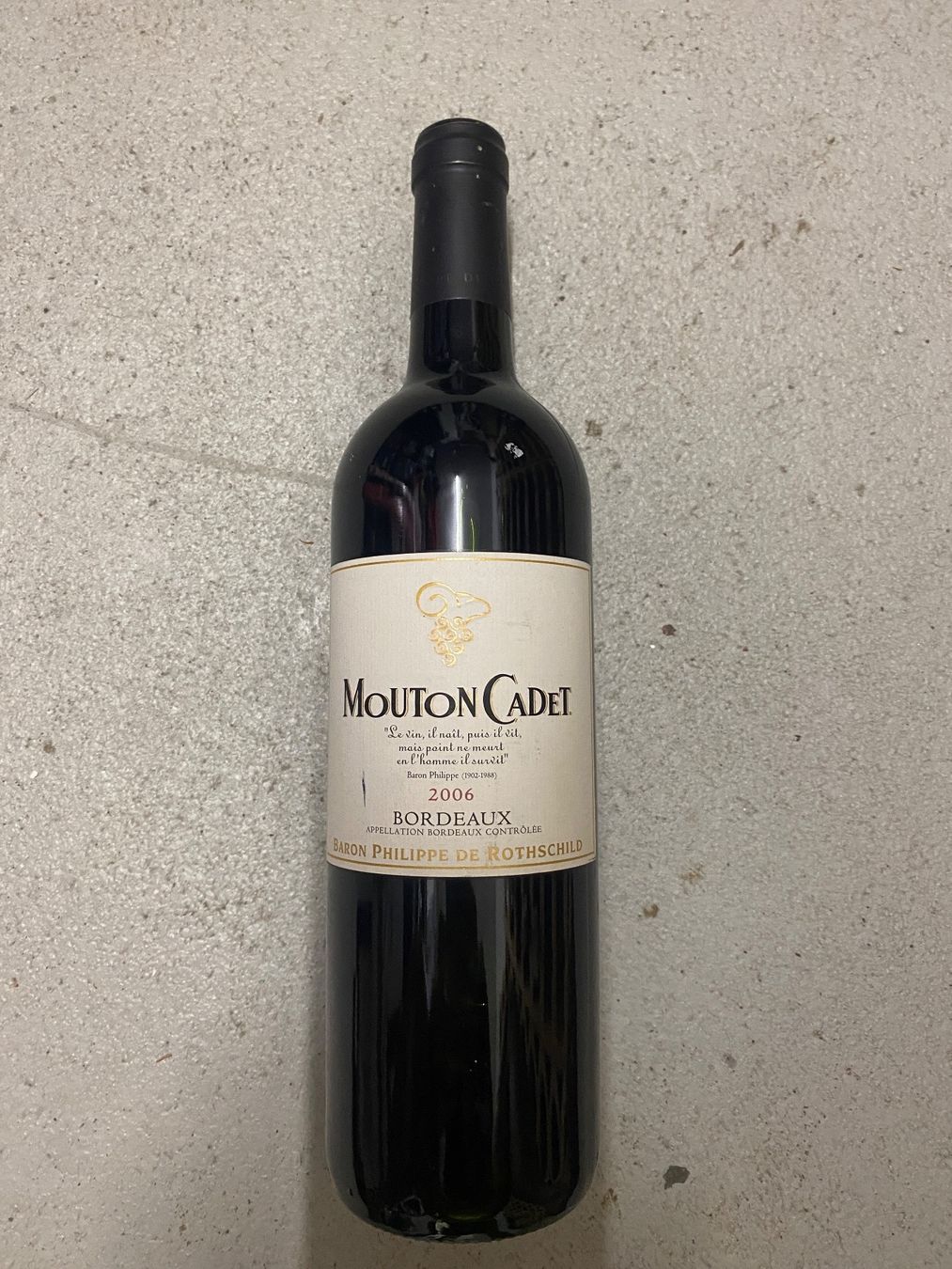 Vino: Mouton Cadet Bordeaux Rouge 2006 – Nuovo (secondo la descrizione) da Staufen venduto da Noldi10