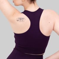 Sport BH Damen Nahtlos Fitness Yoga Komfort Dunkel Lila XXL