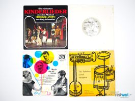 Vinyl Schallplatten 7", 33 1/3 RPM, 4Stk.
