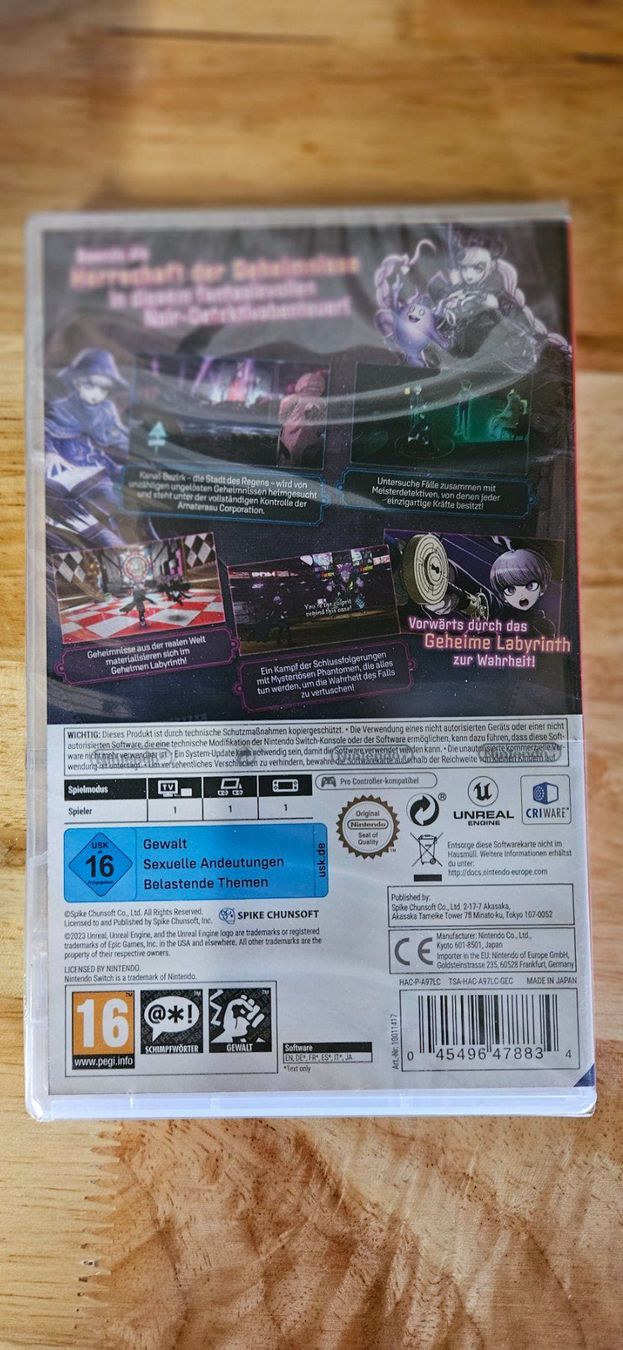 Nintendo Jeux: Switch - Master Detective Archives: RAIN CODE - OVP – Neuf avec emballage d'origine à Rohrbach par Emiflo 1