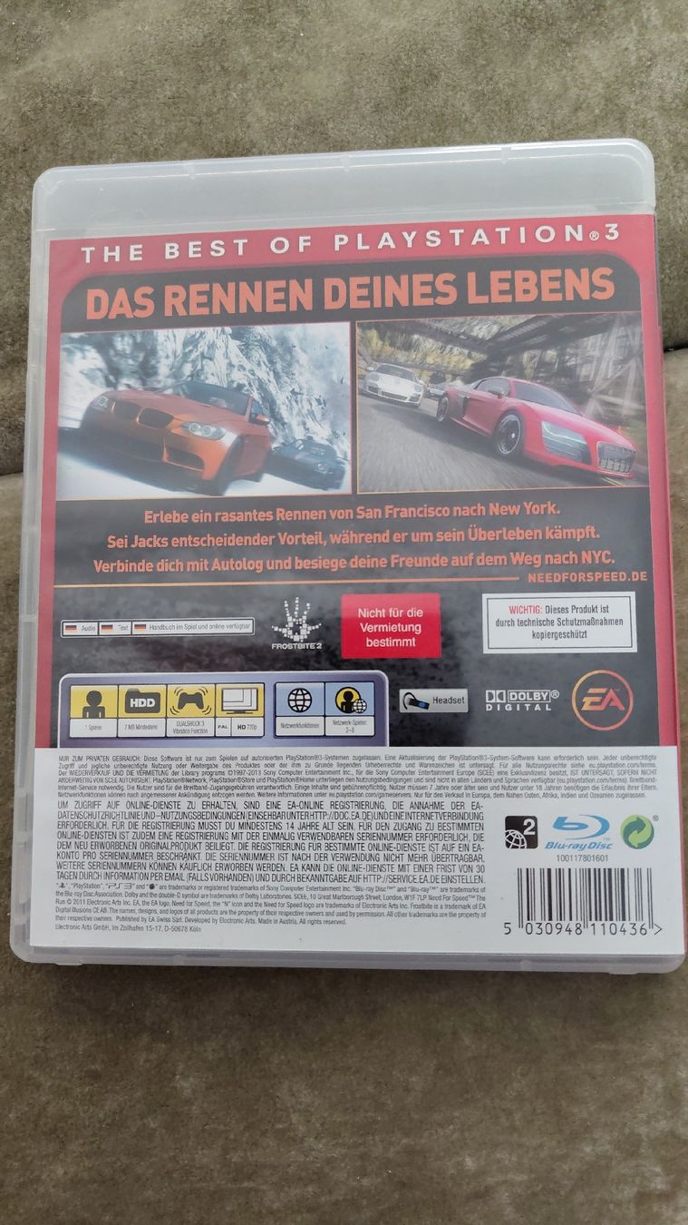 Sony Giochi: Need for Speed The Run PS3 – Usato da Ballwil venduto da eldave 1