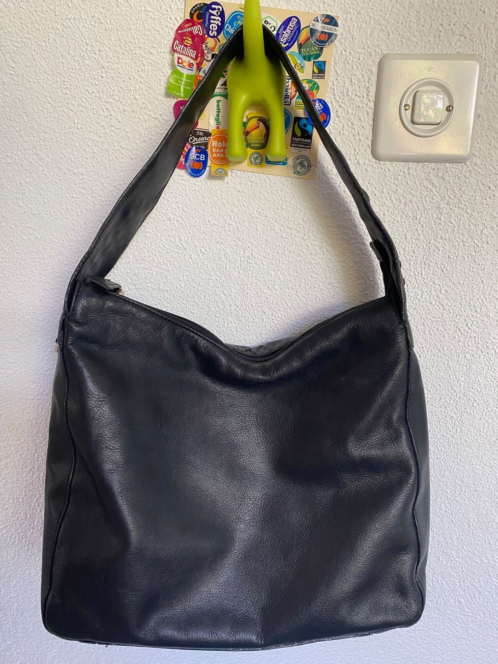 Taschen für Damen: Hobobag echt Leder Schultertasche schwarz – Gebraucht aus Besazio von BagCycle 1