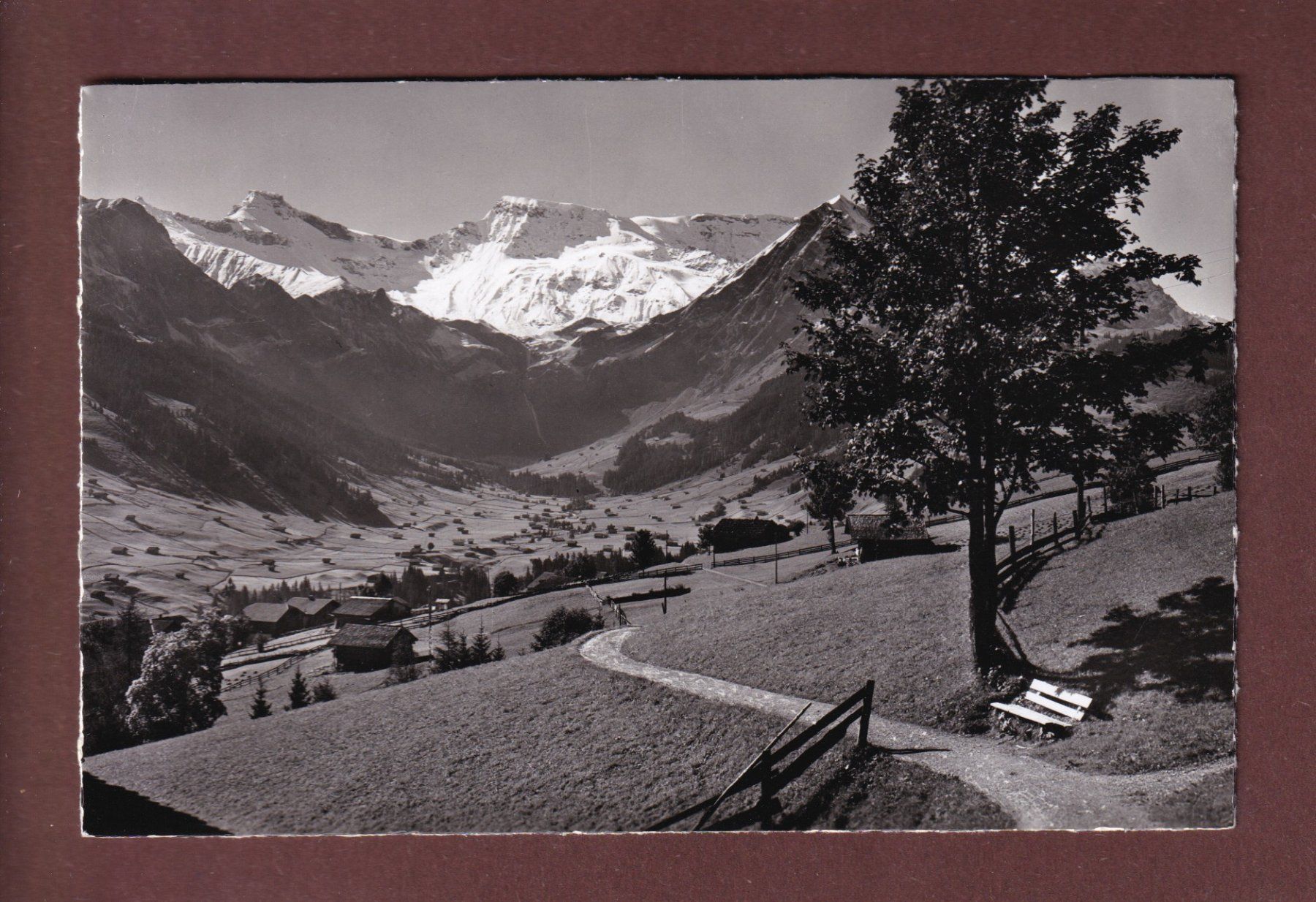 Cartoline postali: ADELBODEN - Hörnliweg - 1956 – Usato da Pully venduto da nicecards-shop