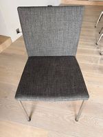 10x Calligaris Design-Stühle Stoff Grau| Esszimmerstühle
