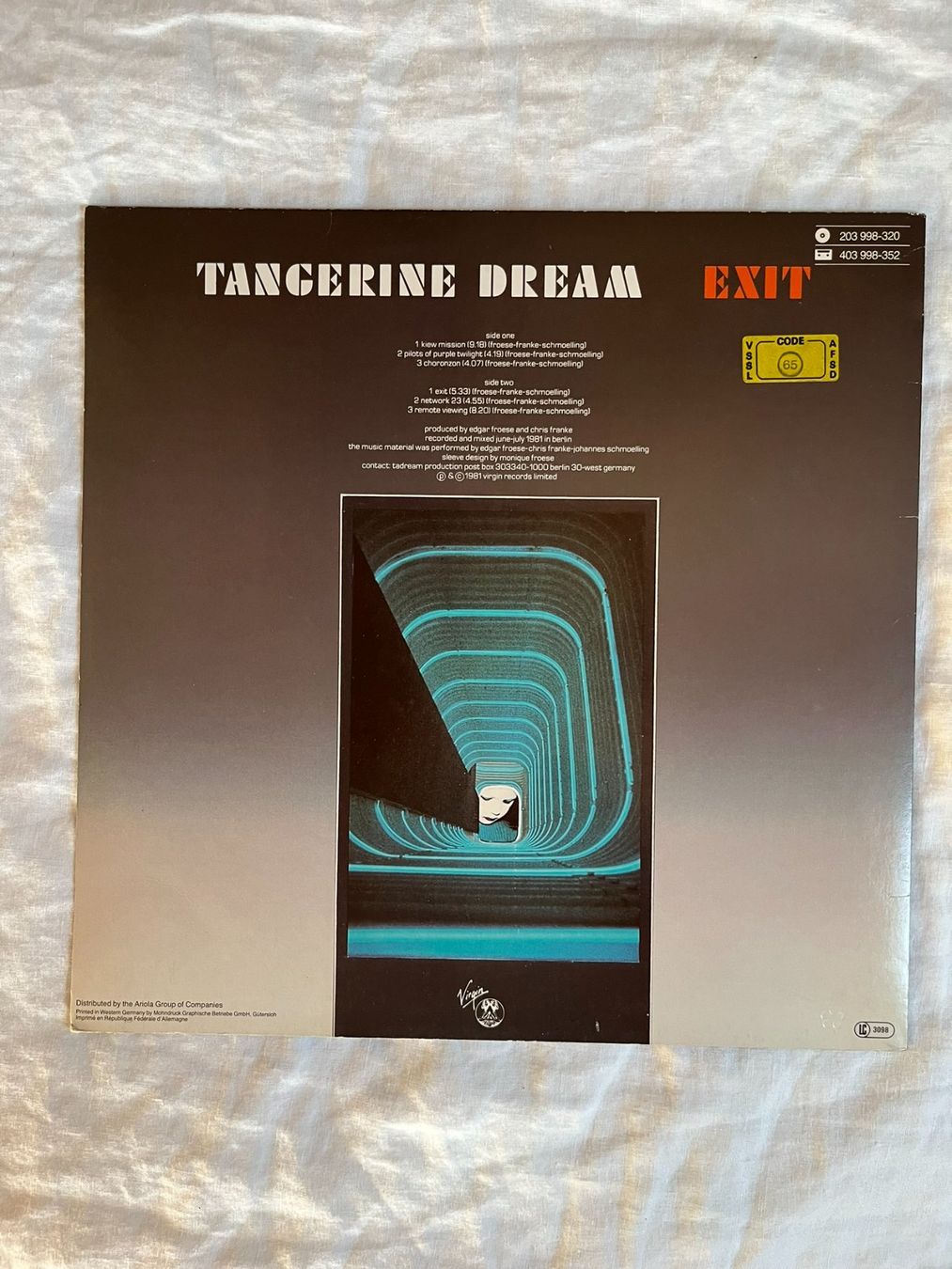 Dischi in vinile: Tangerine Dream – Exit vinyl LP – Usato da Effretikon venduto da ChrisLamberger 1