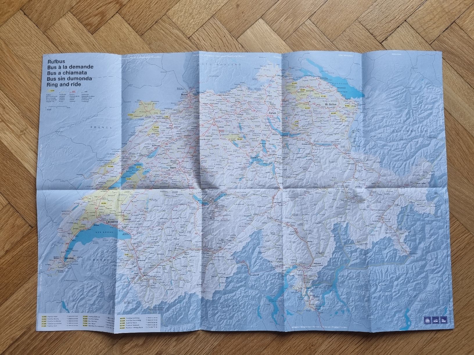 Cartine & Atlanti: Mappa Rete Autobus Svizzera – Nuovo (secondo la descrizione) da Minusio venduto da Samuel__b 2
