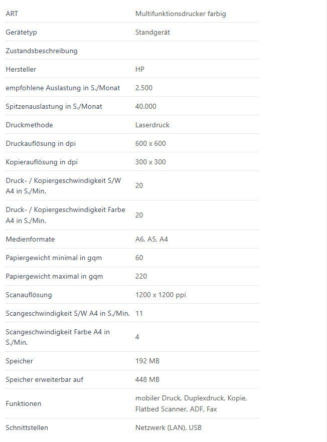 Hewlett Packard Stampanti: HP LaserJet Pro 400 Color MFP M475dn – Usato da Azmoos venduto da Hach62 7