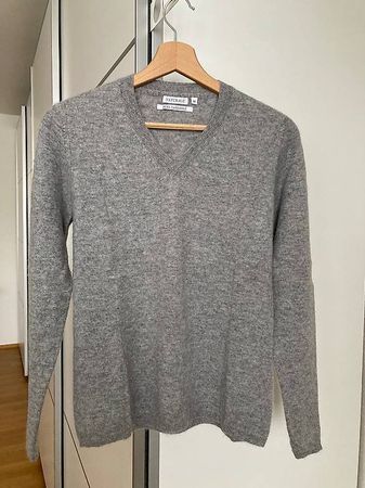 Hochwertiger Kaschmirpullover von NATURALE hellgrau Gr M NEU