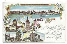 Gruss aus Arbon (TG) 5 Bilder  Lindenhof  tolle Litho - 1903