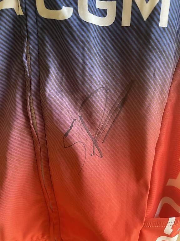 Maillots de corps & Pantalons: Decathlon Teamtrikot mit Autogramm von Stefan Bissegger – D'occasion à Stein AG par M.PEAKY 1