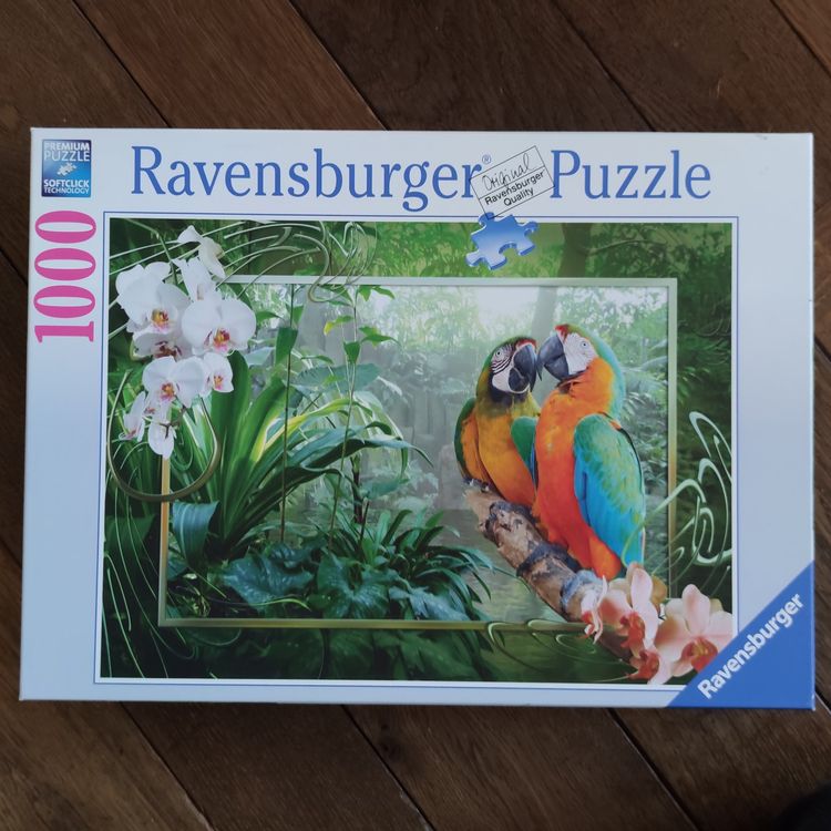 1000 Teile Puzzle Tiger & Schädel – 75x50 Cm, Holz-Puzzle Mit Buchstaben-Hilfe Auf Der Rückseite
