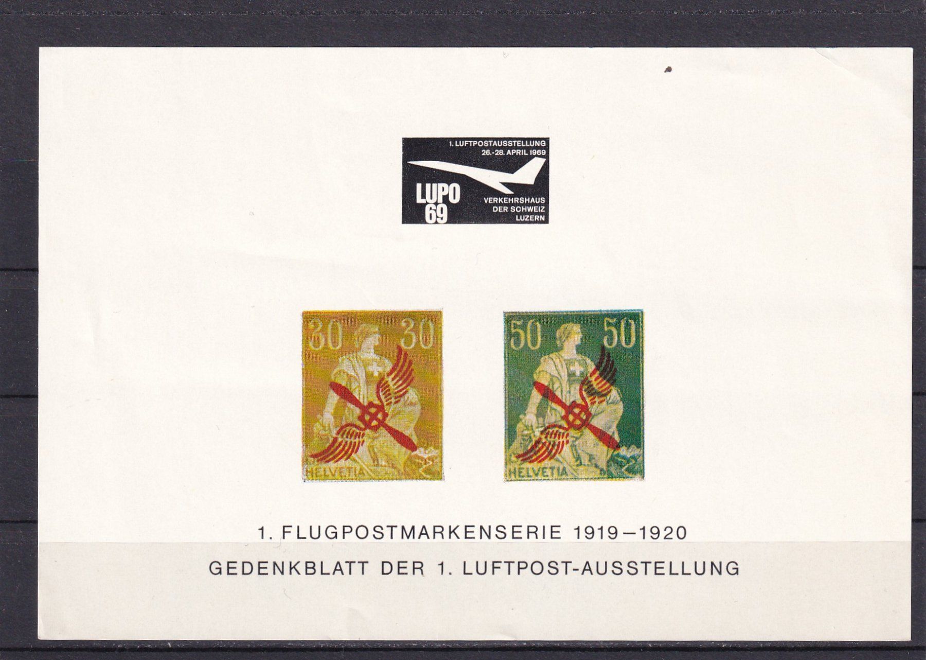 Alle Briefmarken: Vignettenblock LUPO Luzern 1969 – Neu (gemäss Beschreibung) aus Birsfelden von chr_yq2g