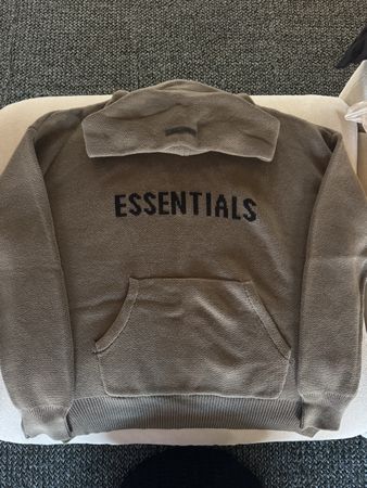 Strick Hoodie Essentials Herren Grösse L Khaki neuwertig