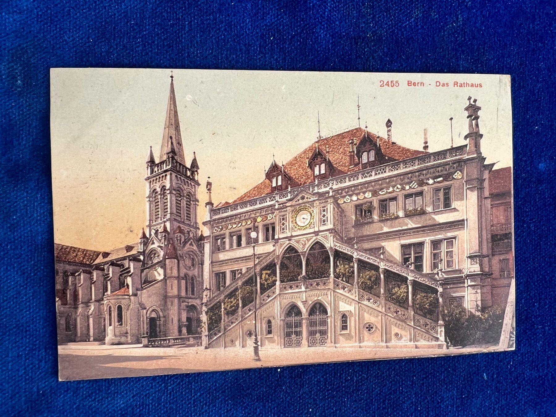 Cartoline postali: Alte Ansichtskarte Bern Rathaus ca. 1900 handgeschrieben – Usato da Hermetschwil-Staffeln venduto da militaria-schweiz