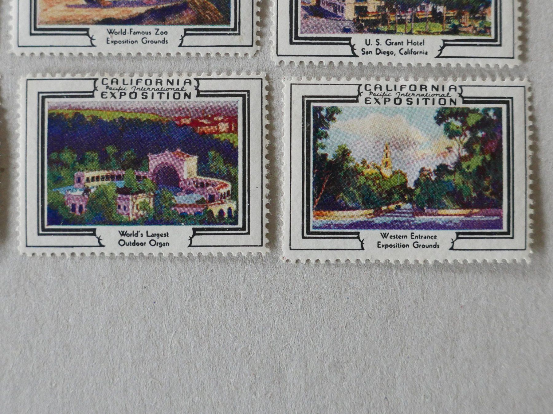 Tutti i francobolli: 22 REKLAMEMARKEN CALIFORNIA EXPOSITION 1935 – Usato da Balgach venduto da Zwischenraum 8