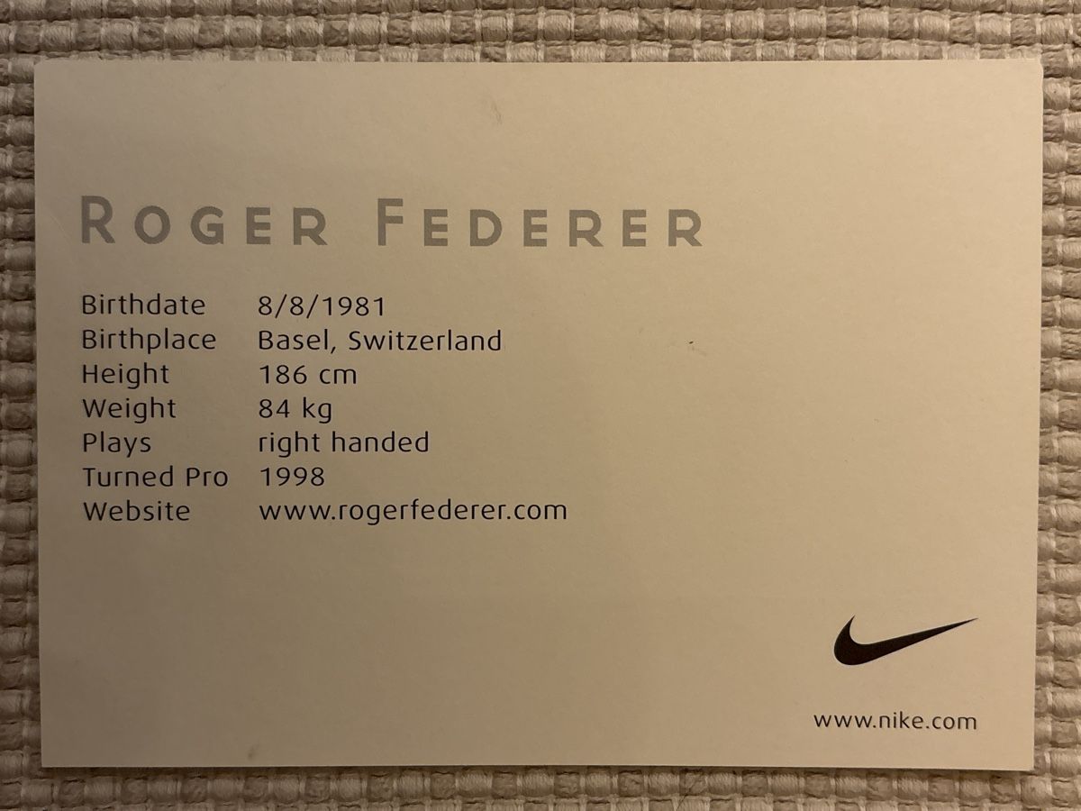 Autografi: AK Autogramm von Roger Federer – Usato da Rümlang venduto da Kartenpost1 2