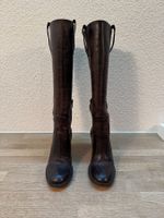 Bottes en cuir marron