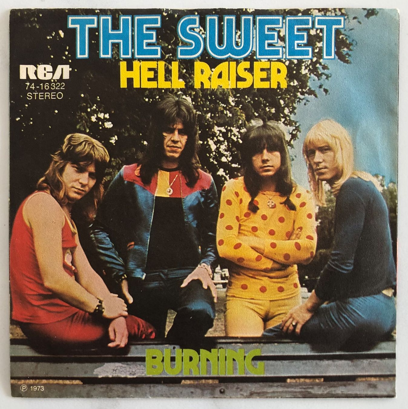Schallplatten: THE SWEET - HELL RAISER / BURNING – Gebraucht aus Poliez-Pittet von Newtown-Records 1