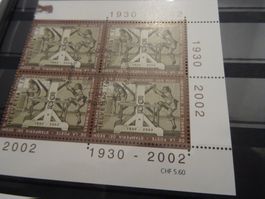 2002 Wertzeichendruckrei Viererblock ET
