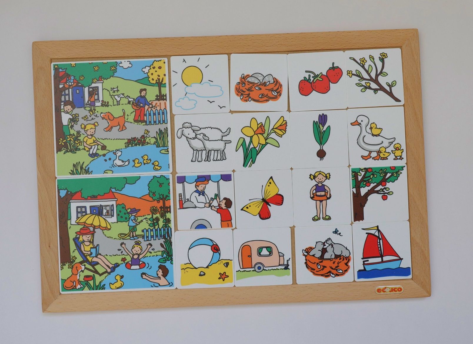 Giochi: Learning seasons (Spring, Summer) | Montessori | Waldorf – Usato da Zürich venduto da fuchsvomtannenwald