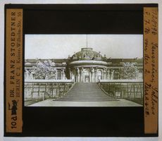 Glasdia Dt. Reich / Potsdam: Schloss Sanssouci, um 1920