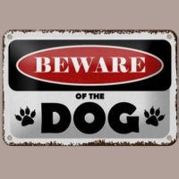 🔥 BEWARE OF THE DOG Hunde Blechschild 🎀 12x18cm OVP 🔥