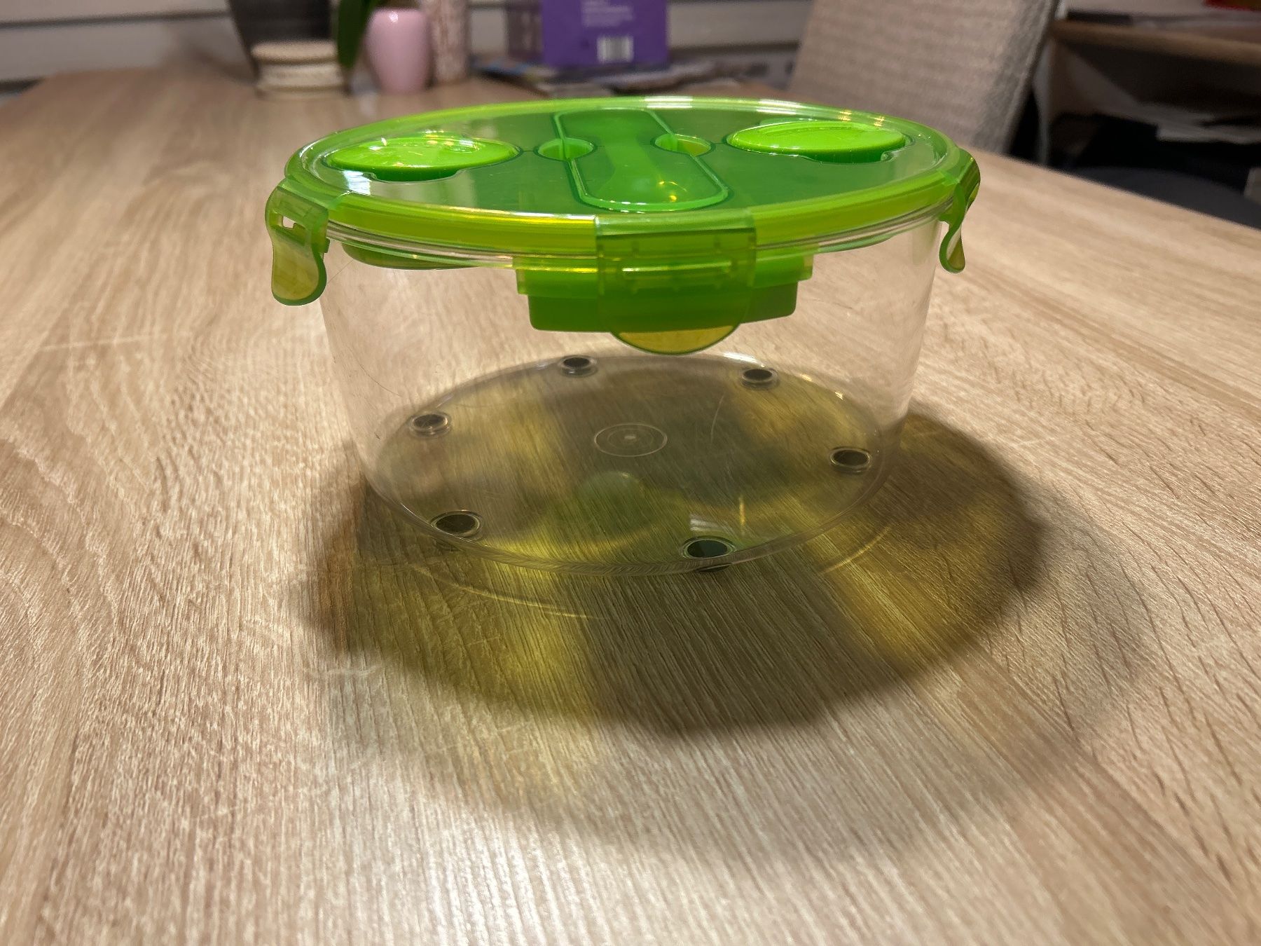 Ciotole: Salat-Schüssel / Picknick-Dose mit Besteck + 2 Döschen – Nuovo (secondo la descrizione) da Brunnen venduto da Nala2929 7