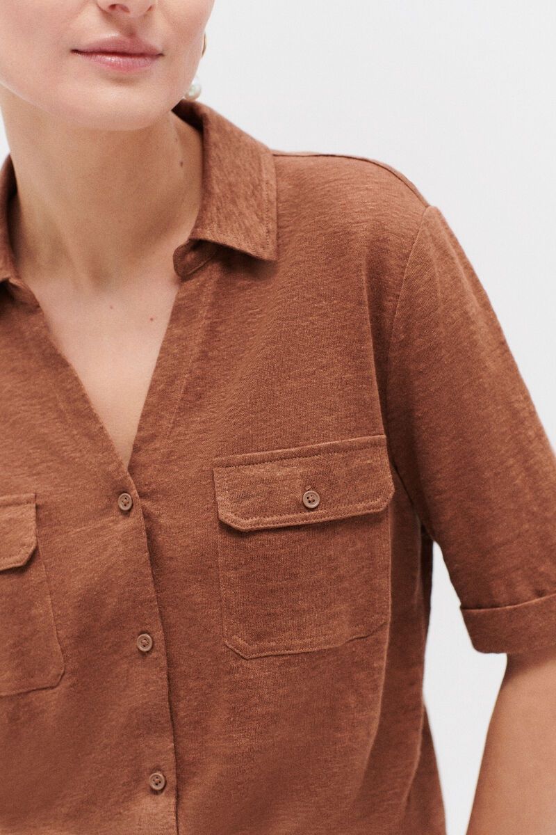 Caroll Blusen: Caroll linen jersey shirt – Gebraucht aus Cully von Maar_K 2