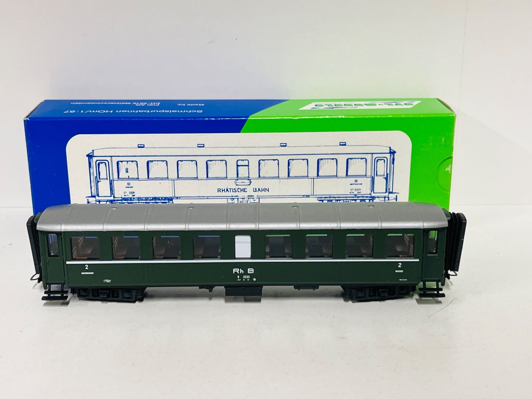Modellini di ferrovie: STL-Models RhB B 2222 Personenwagen – Nuovo (secondo la descrizione) da Neuenhof venduto da ludovicco 1