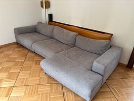 Gemütliches Big Sofa/Lounge Sofa, grau,