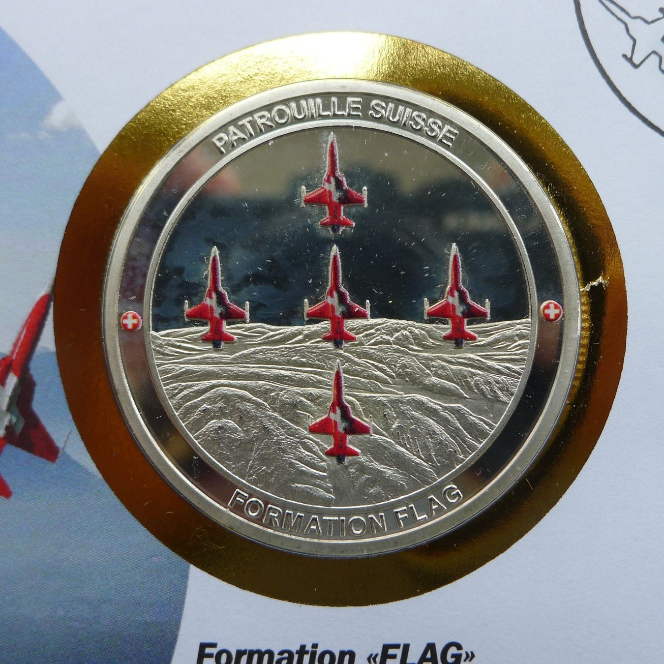 Tutti i francobolli: 2023, Patrouille Suisse Numisbrief "Formation FLAG" – Usato da Sursee venduto da Luzernerraute 1