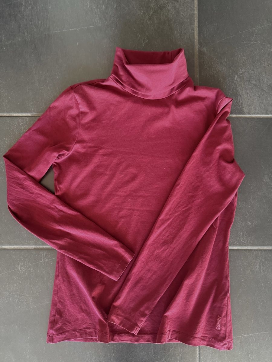 Esprit Maglioni & Felpe: Esprit Rollkragenshirt, Grösse S, bordeauxrot wie NEU! – Nuovo (secondo la descrizione) da Perlen venduto da SPICE24