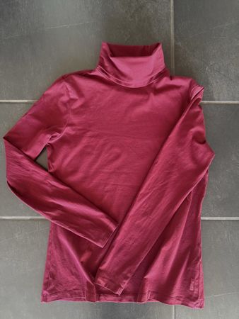 Esprit Rollkragenshirt, Grösse S, bordeauxrot wie NEU!