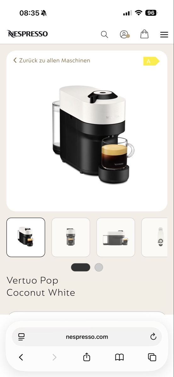 Nespresso Machines à café & Machines à expresso: Nespresso Vertuo Kaffeemaschine – D'occasion à Münchwilen TG par sara0143 3