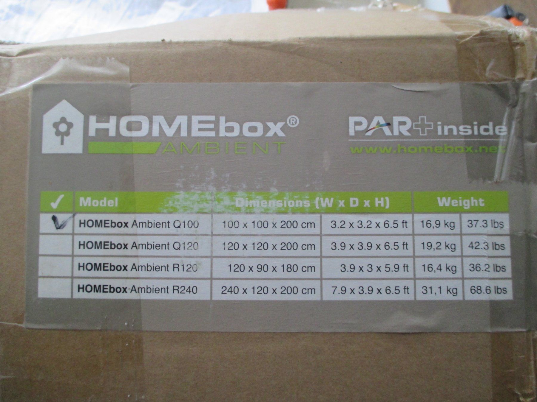 Homebox Autres: Growbox "Homebox Ambient 100" – Neuf avec emballage d'origine à Oberrieden par bapeter 2