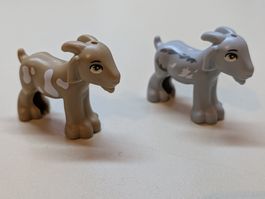 2 Stück Lego Ziegen braun & grau [neu]