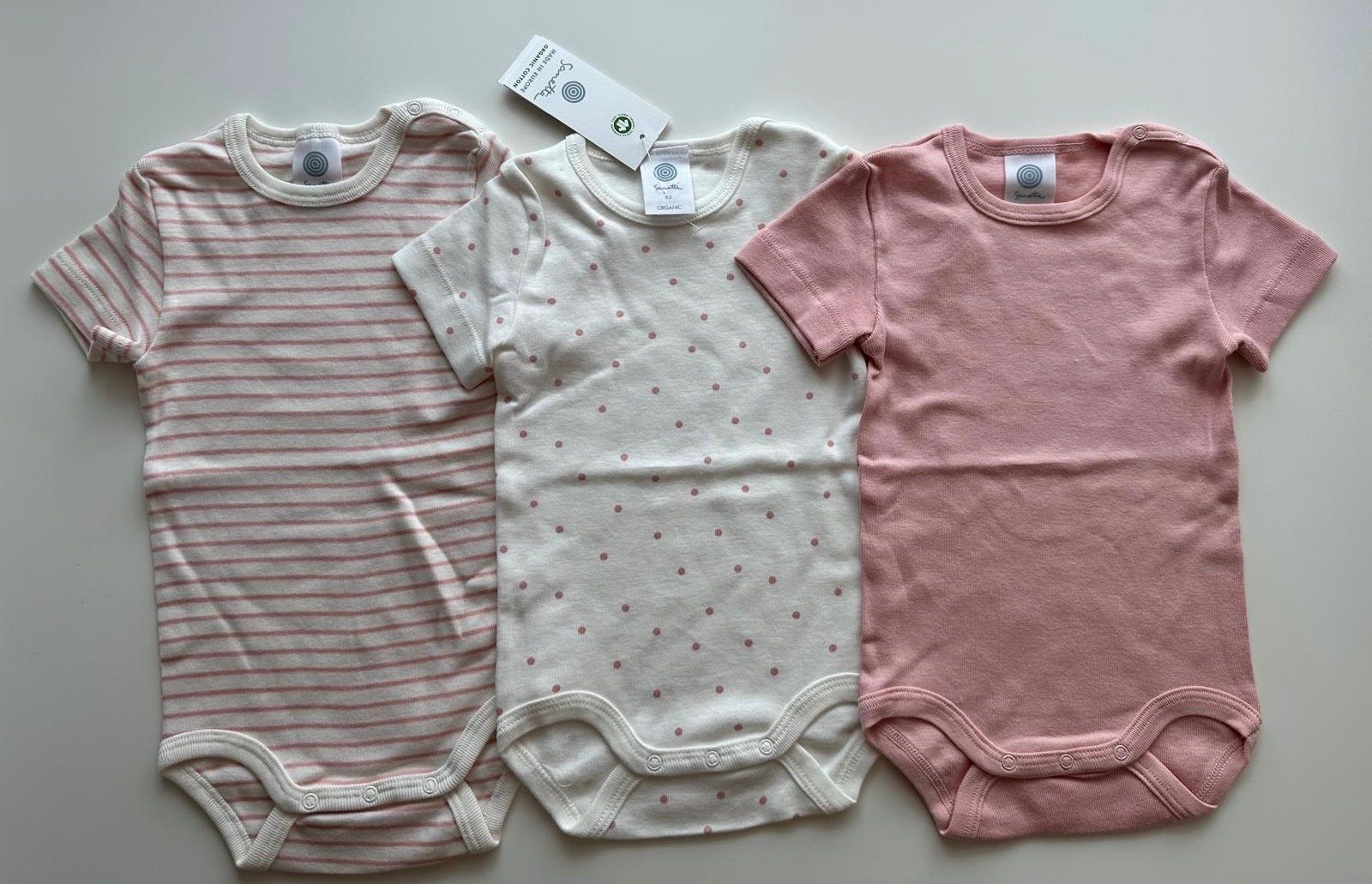 Sanetta Unterwäsche: Neue Sanetta Bodys 3er Set / Gr. 62 – Neu und originalverpackt aus Wynau von marif23