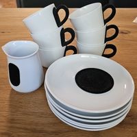 Kaffeeservice Kahla Touch 6 Tassen & Unterteller & Kanne