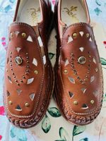Sommerliche Halbschuhe von rieker Gr.37 Rehbraun Top Zustand