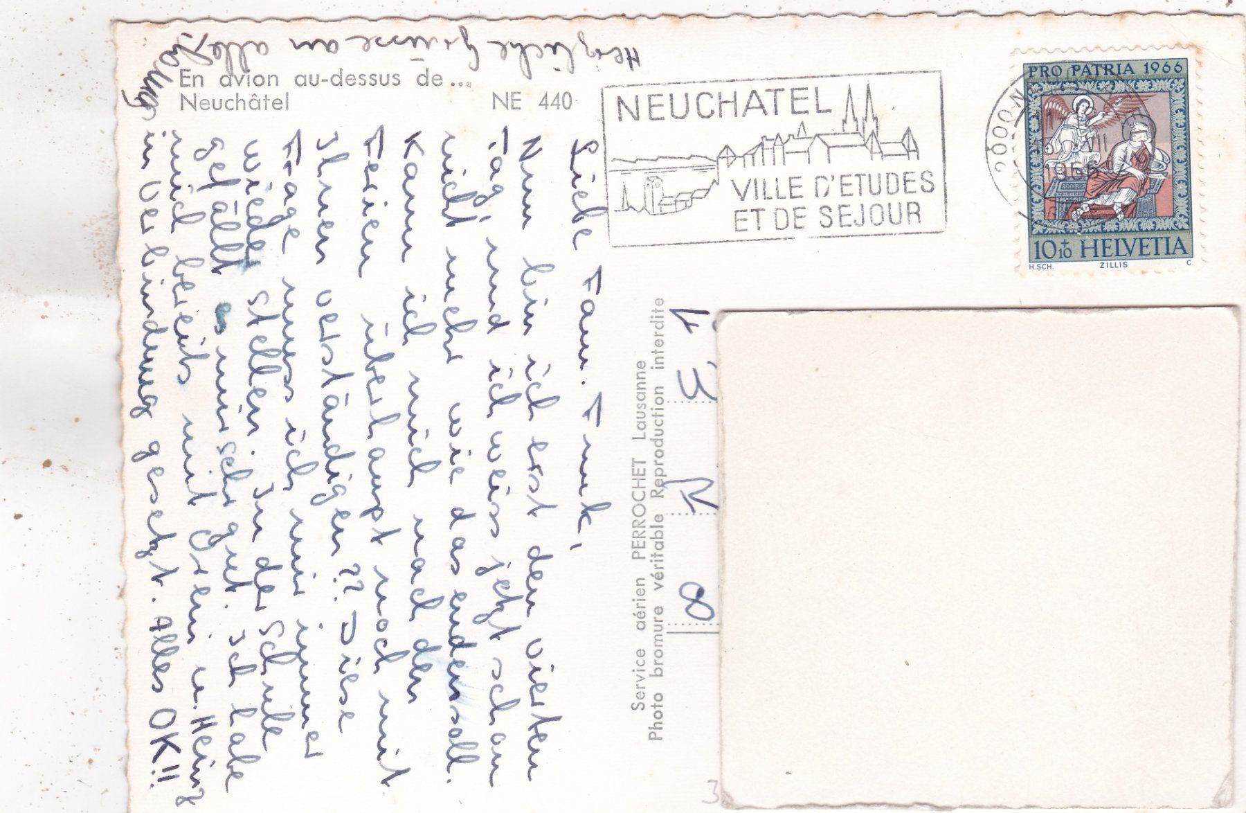 Cartoline postali: Neuchâtel 1966 – Usato da Herisau venduto da Lisegrat2008 1