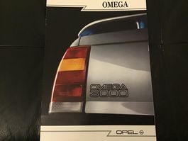 Opel Omega 3000 Verkaufsprospekt 12 Seiten März 1997