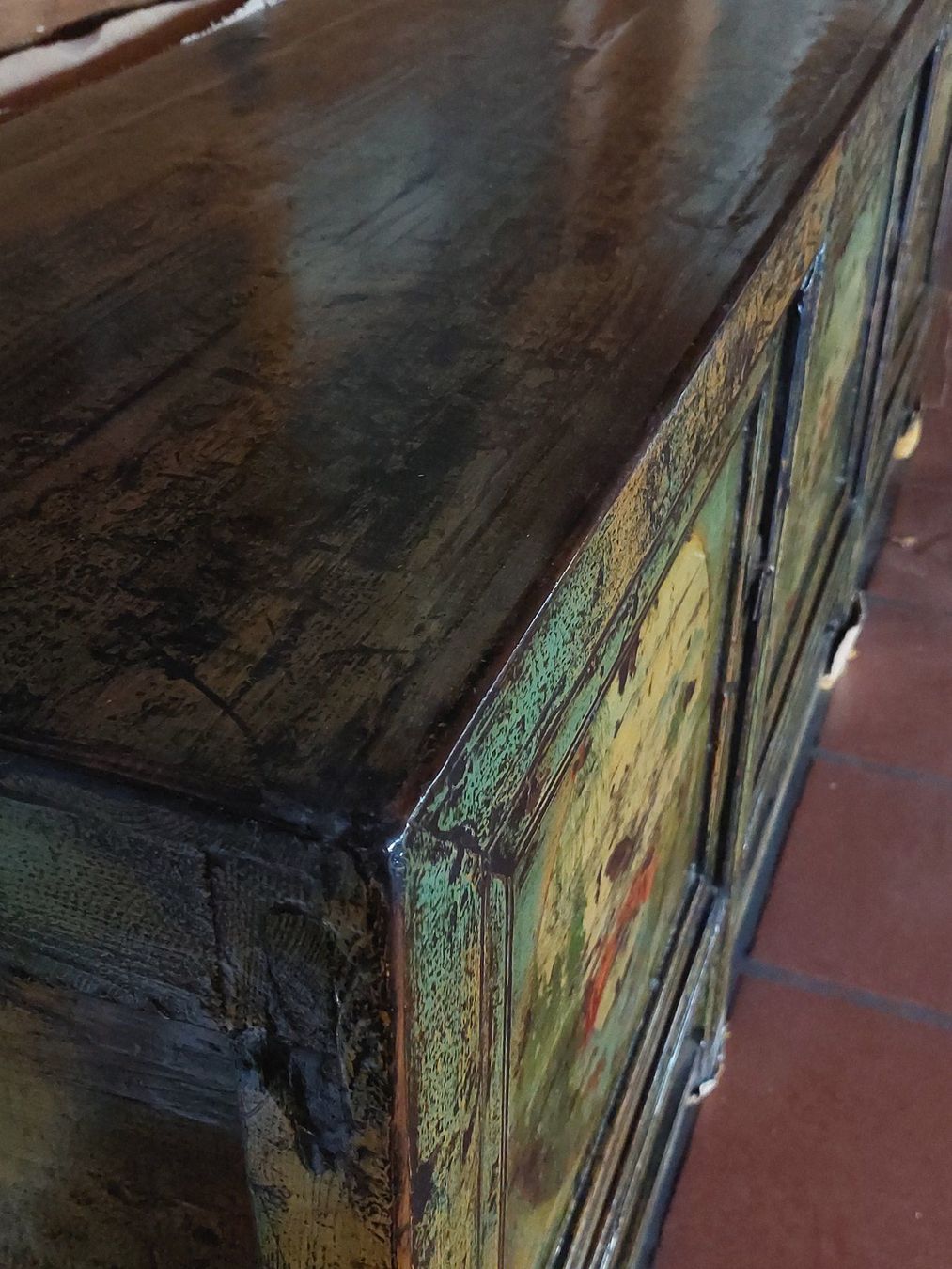 Cassettiere: Sideboard Vintage grün Malereien – Nuovo (secondo la descrizione) da Cham venduto da mjg1901 4