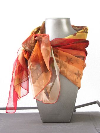 SEVINI Musselin-Seidentuch - Grand Foulard / Carre 120x120cm