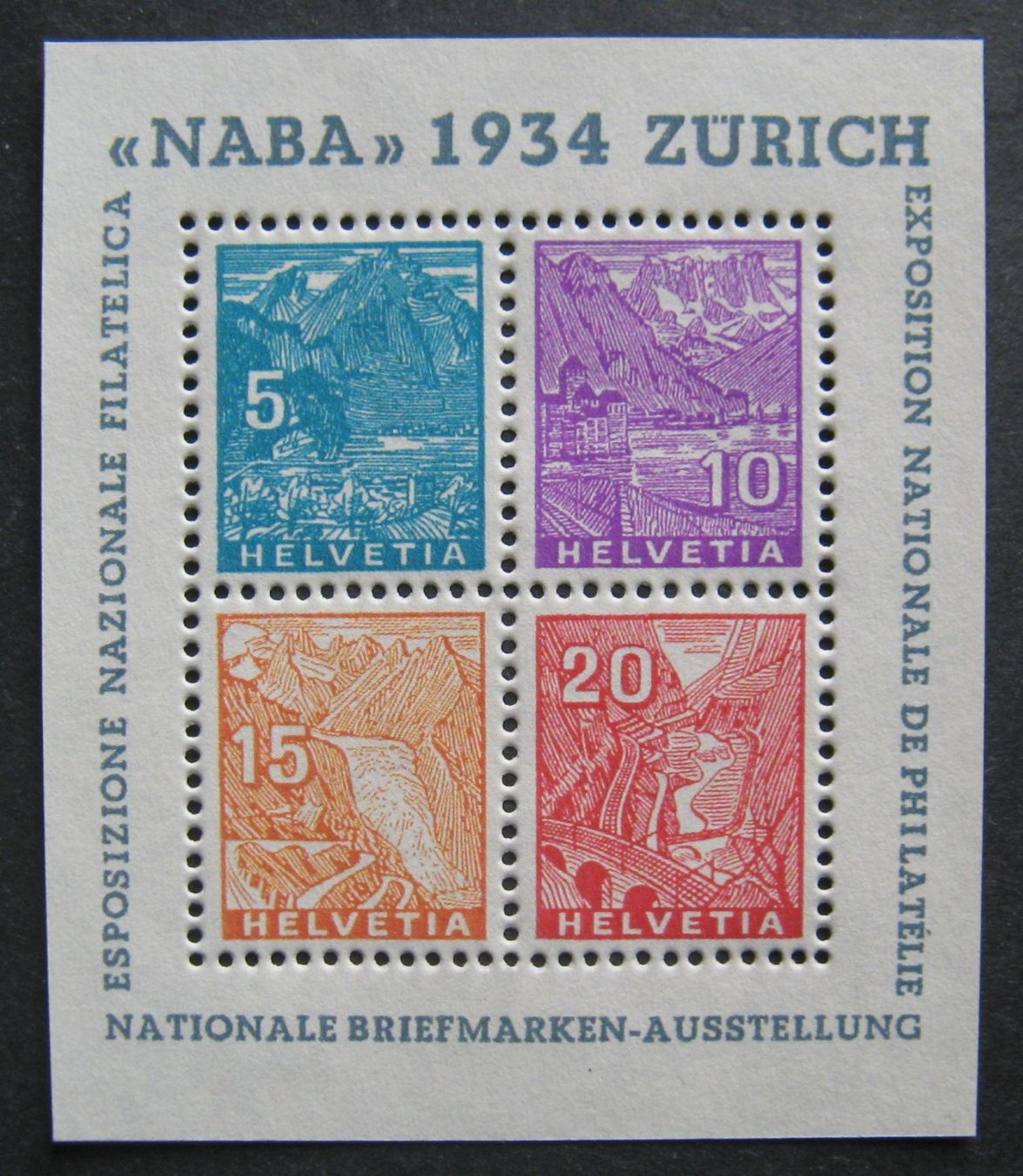 Tous les timbres: 1934 NABA Zürich postfrisch ** – Neuf (Voir description) à Frauenfeld par Interessent1