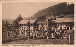 Bei Kriens, Würzenalp Ferienheim Stadt Luzern gel. 1911