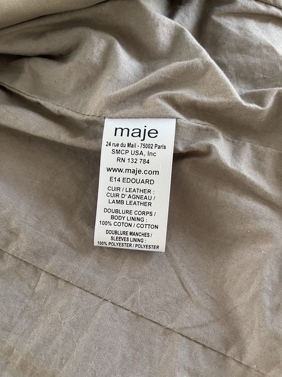 Maje Giacche: Maje Lederjacke Gr. 38 – echtes Lammleder – Usato da Oberengstringen venduto da okriy 8